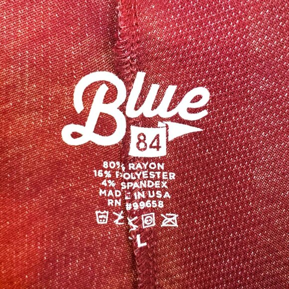 Blue 84 'Banff Canada' Maroon 3/4 Sleeve Pullover Top size Large - Picture 5 of 5